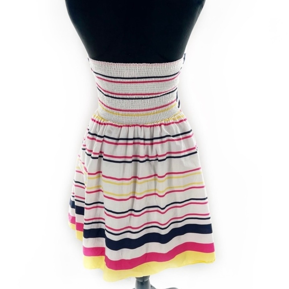 Lilly Pulitzer Felicity Dress Strapless Fit & Flare White Striped Mini Dress 6 - Picture 9 of 9